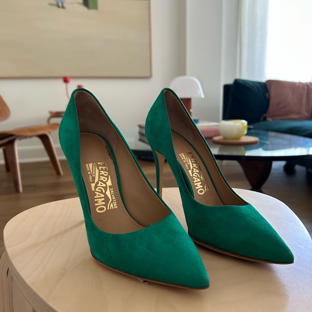 Ferragamo Suede Heels - Picture 4 of 8